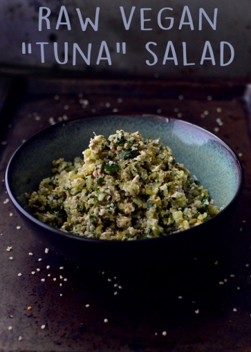 Raw Vegan Tuna Salad - 5 Raw Vegan Recipes - Rich Bitch Cooking Blog