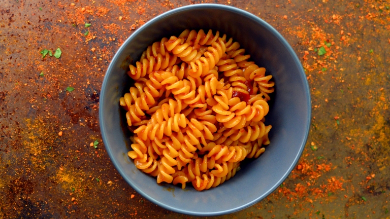 Vegan Sweet Smokey BBQ Buffalo Pasta - 9 Vegan Pasta Dishes - Dinner For One - College Meals - Rich Bitch Cooking Blog