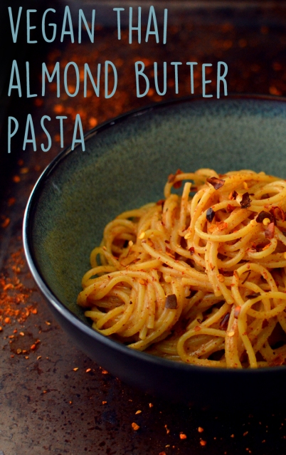 Vegan Thai Almond Butter Pasta - 9 Vegan Pasta Dishes - Dinner For One - College Meals - Rich Bitch Cooking Blog